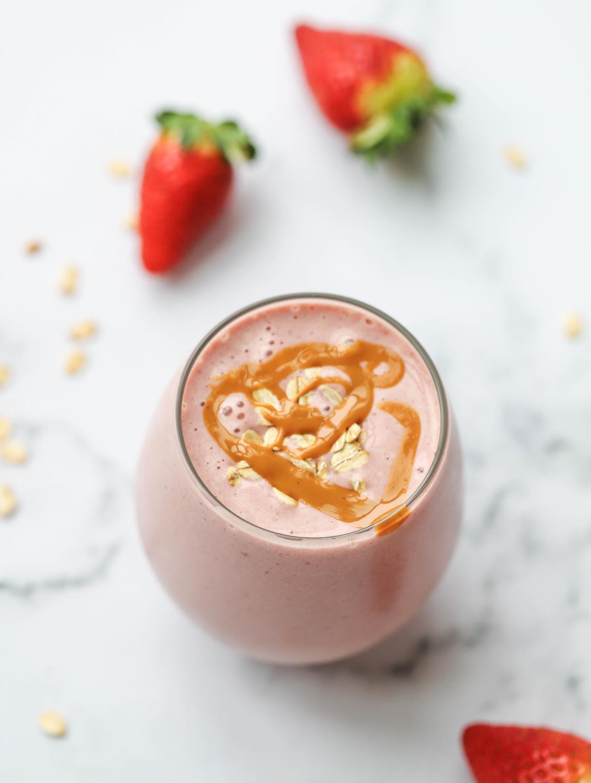 The Strawberry Burst Breakfast Smoothie